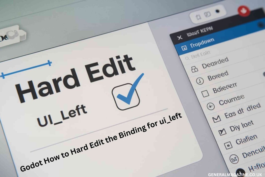 Godot How to Hard Edit the Binding for ui_left